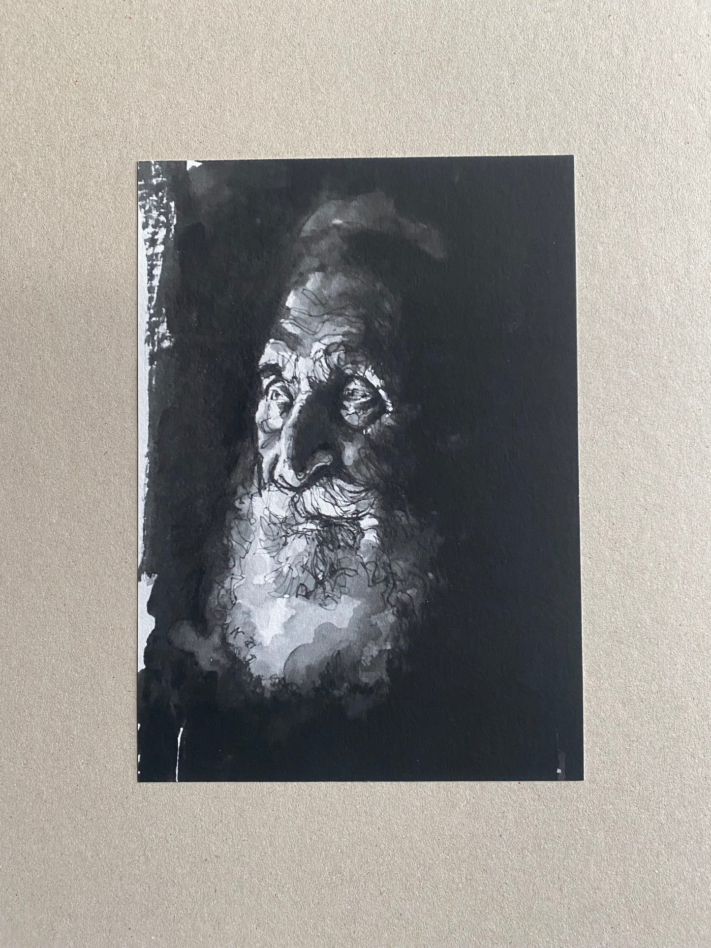 Old man II - signed giclée print