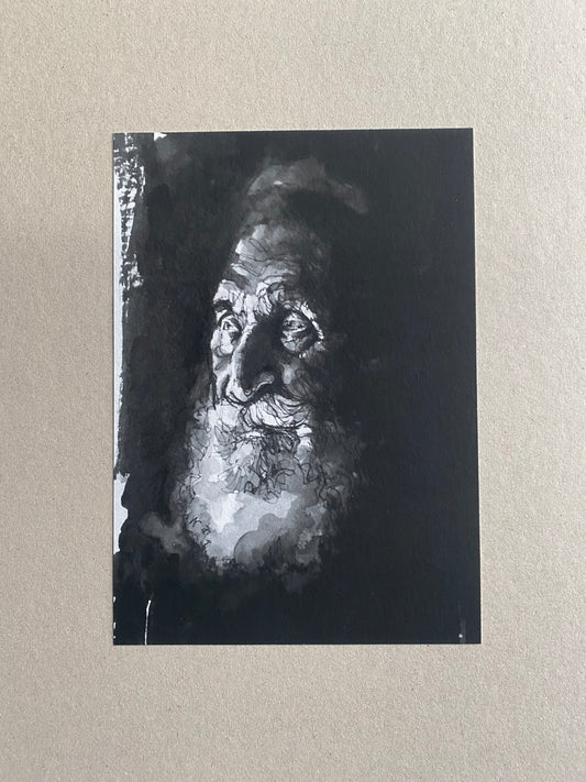 Old man II - signed giclée print