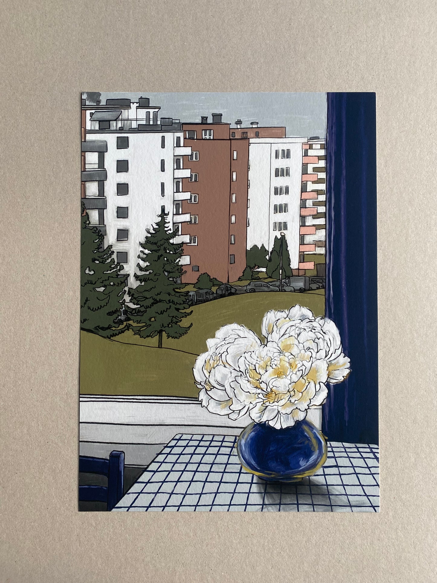 Utsikten fra Blindernveien 2 - signed giclée print