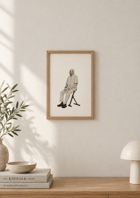 Kong Harald - signert giclée-print