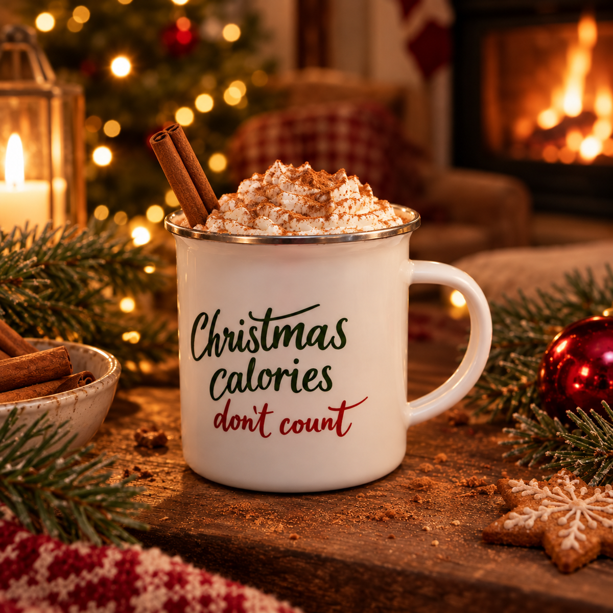 Christmas Calories - emaljekopp