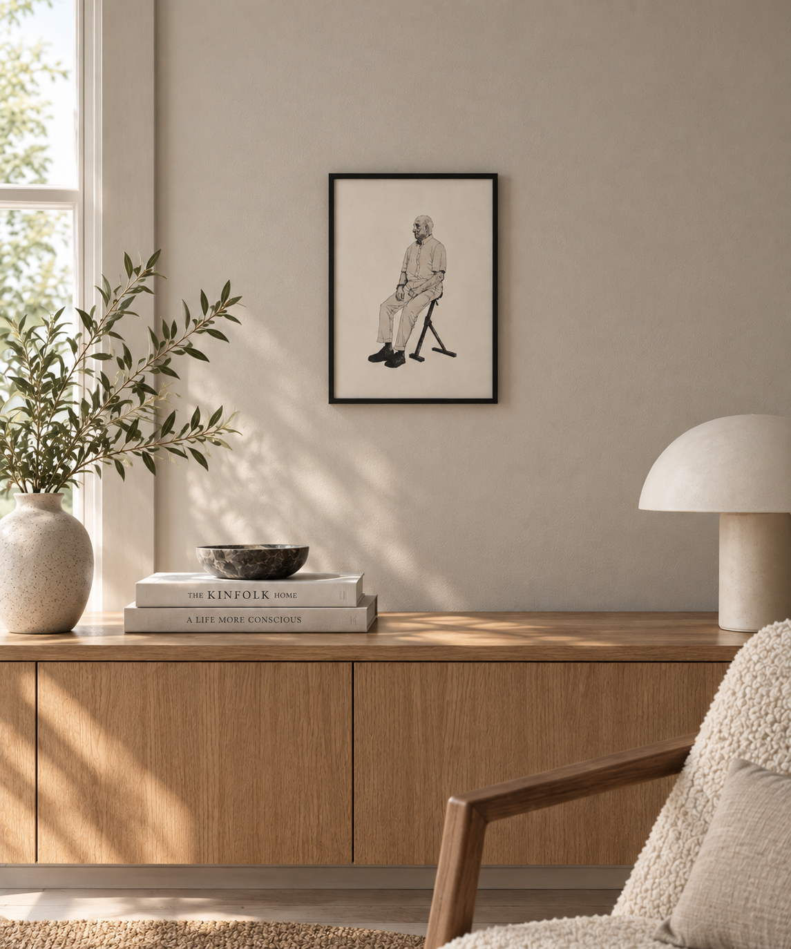 Kong Harald - signert giclée-print