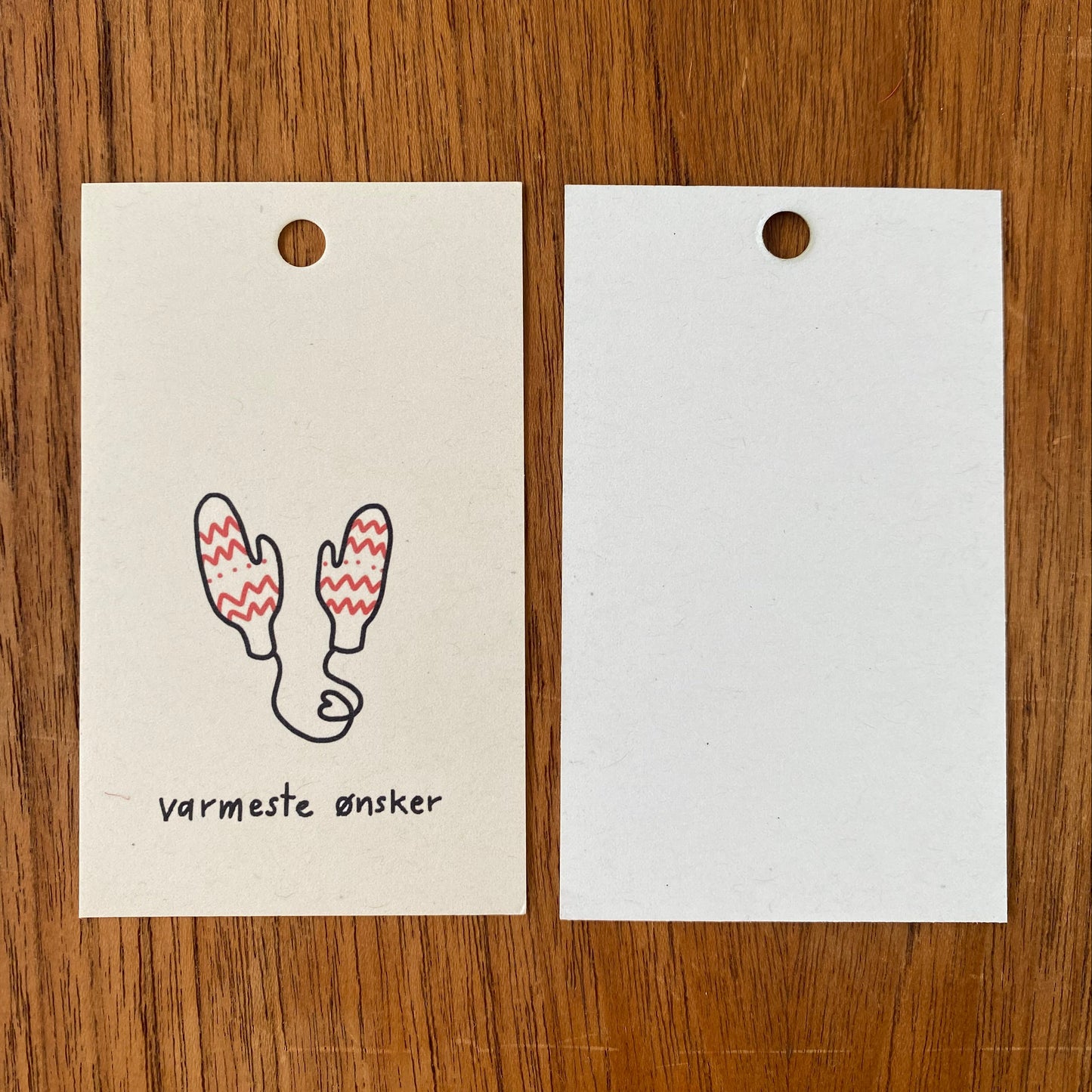 5 pk gift tags - Varmeste ønsker