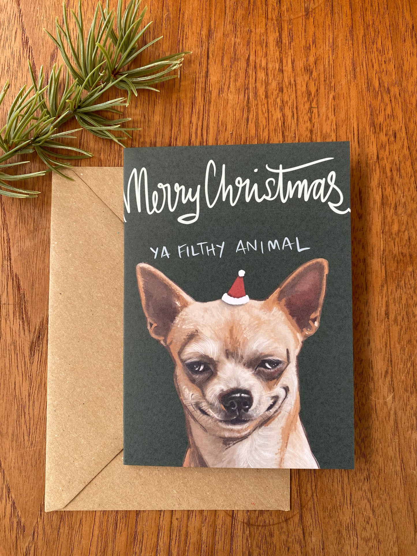 Card with envelope - Merry Christmas