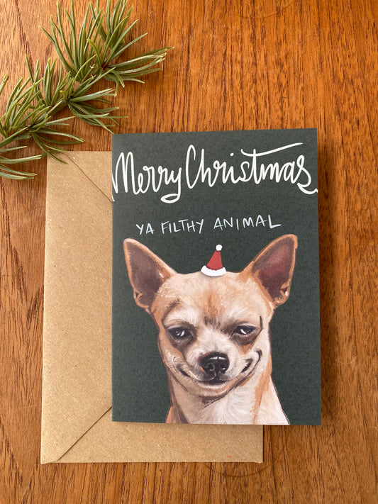 Card with envelope - Merry Christmas