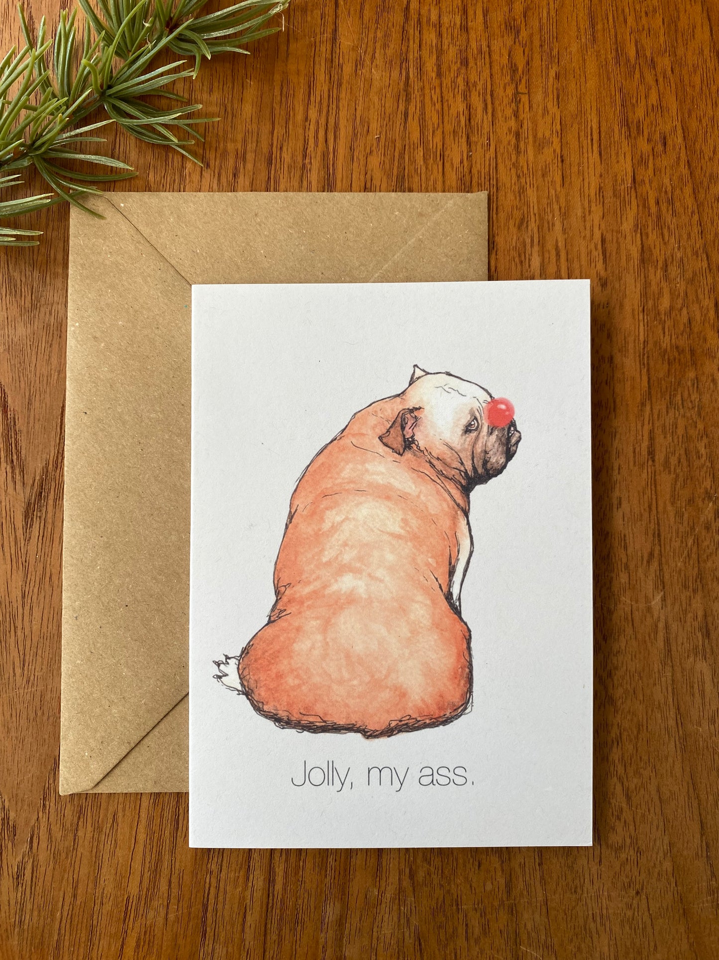 Card with envelope - Jolly my ass