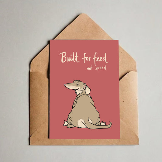 Kort med konvolutt  - Built for feed