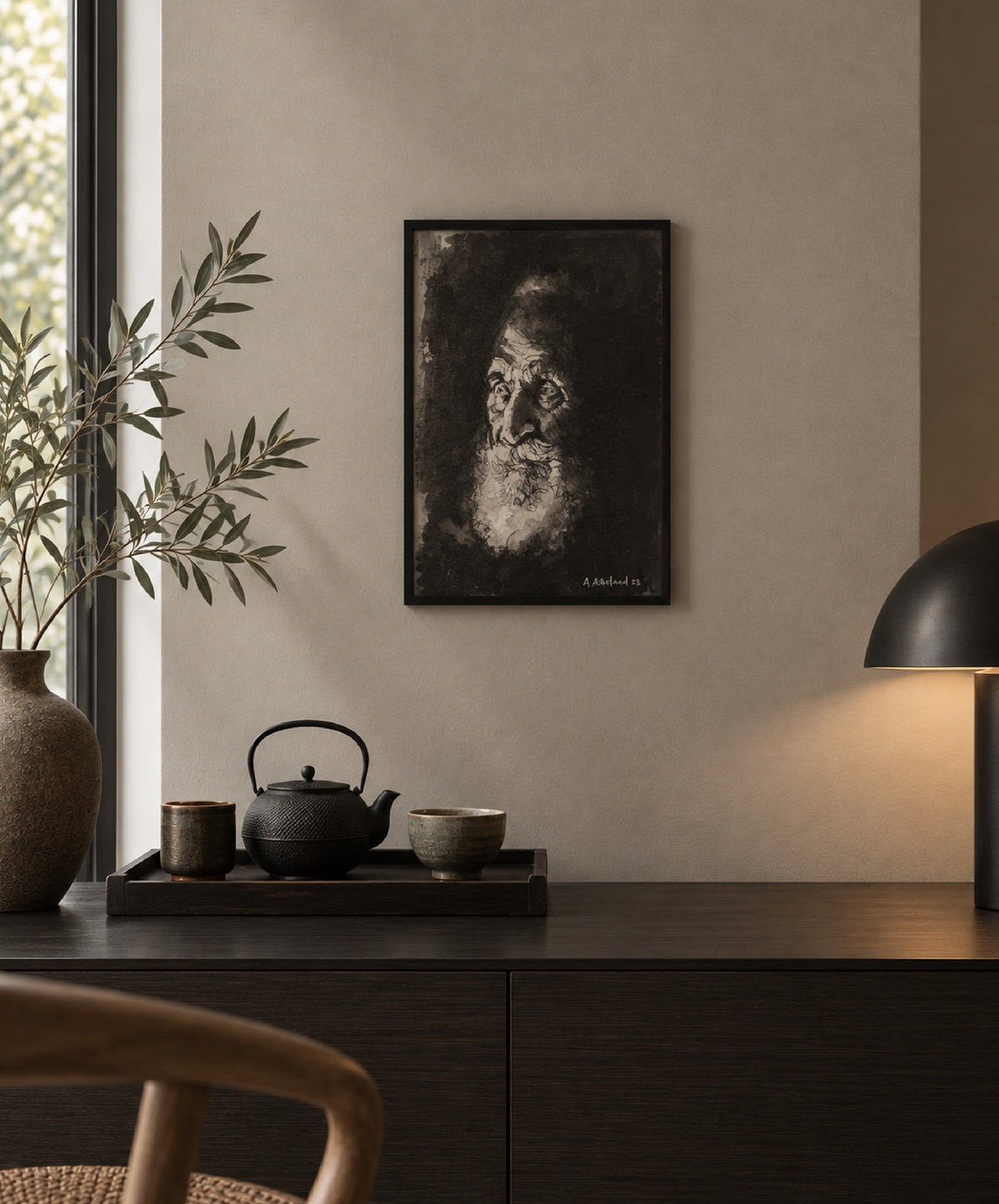 Old man II - signert giclée-print
