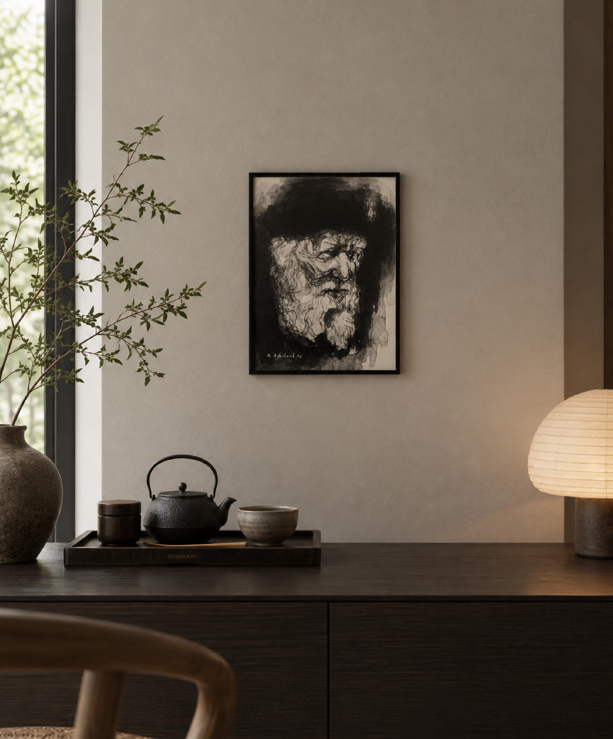 Old man I - signert giclée-print